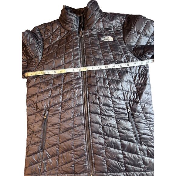 Youth Junior North Face Puffer Jacket Large 14/16 Black Thermoball - Picture 10 of 13